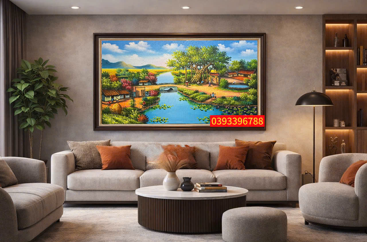 TRANH PHONG CẢNH LÀNG QUÊ