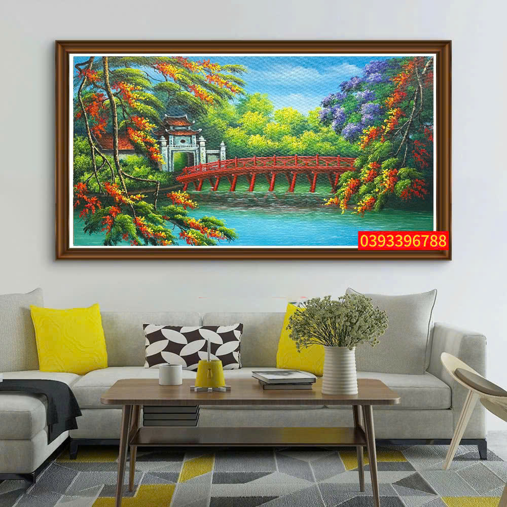 TRANH SƠN DẦU HỒ HOÀN KIẾM