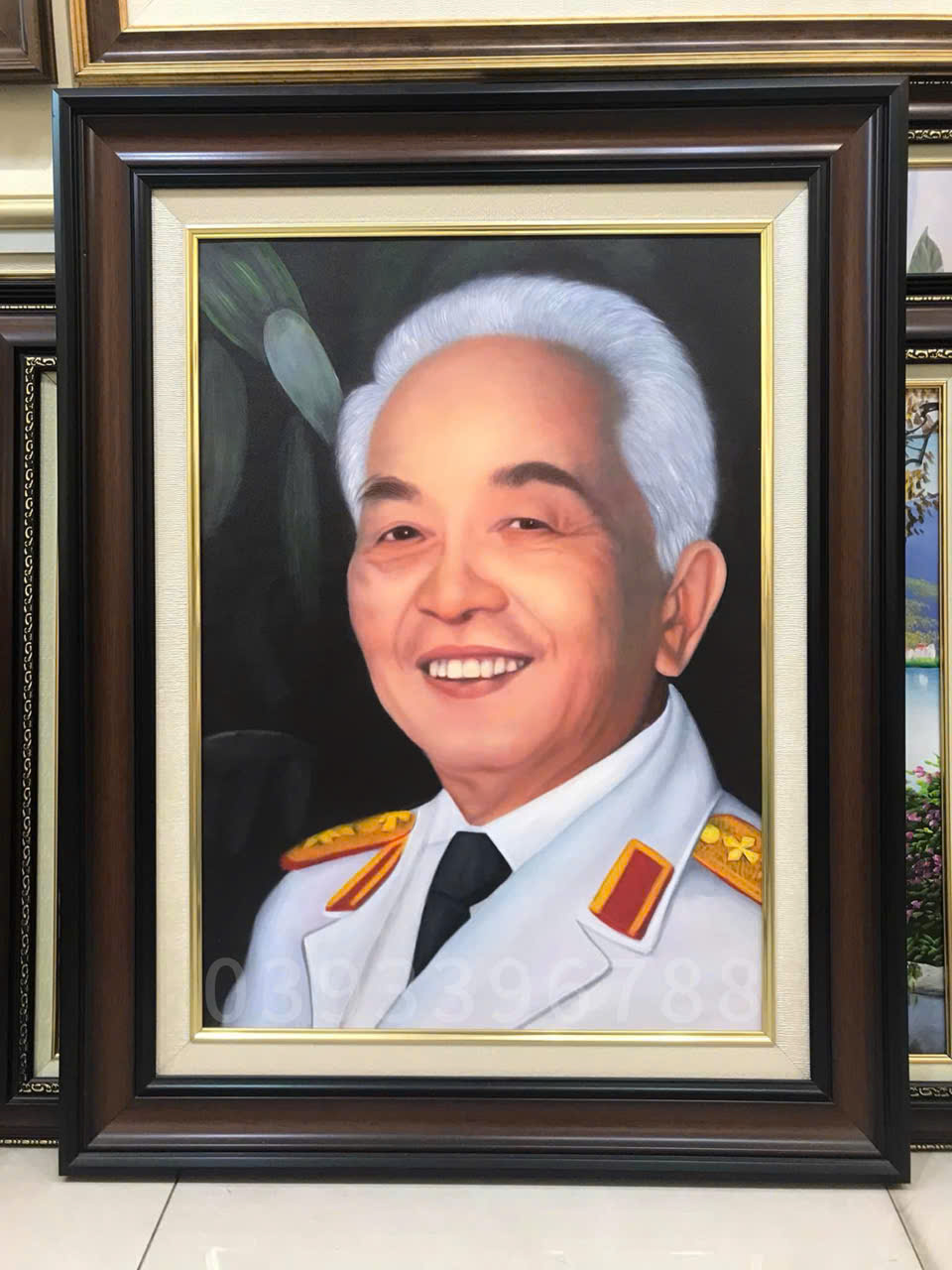 TRANH BÁC HỒ - TRANH SƠN DẦU CHÂN DUNG BÁC GIÁP - Ảnh 2