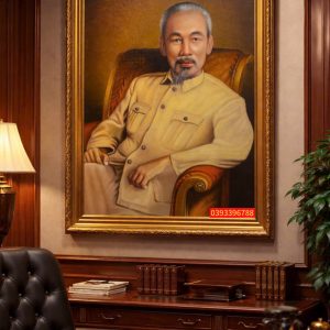 TRANH BÁC HỒ - TRANH CHÂN DUNG BÁC HỒ SƠN DẦU