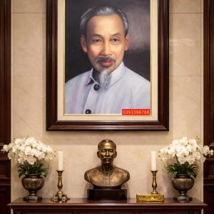 TRANH BÁC HỒ - TRANH SƠN DẦU CHÂN DUNG BÁC