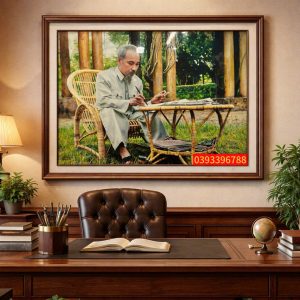 TRANH BÁC HỒ - TRANH CHÂN DUNG BÁC HỒ SƠN MÀI