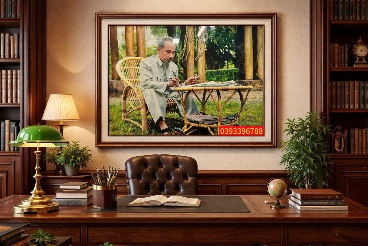 TRANH BÁC HỒ - TRANH CHÂN DUNG BÁC HỒ SƠN MÀI