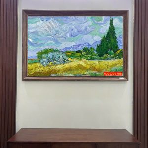 TRANH SƠN DẦU CÁNH ĐỒNG LÚA MÌ CỦA VANGOGH
