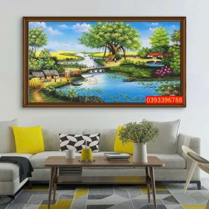 TRANH ĐỒNG QUÊ, TRANH SƠN DẦU LÀNG QUÊ