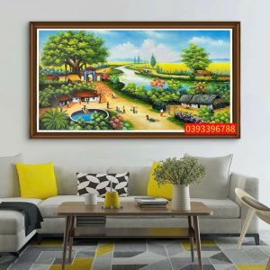 TRANH ĐỒNG QUÊ - TRANH SƠN DẦU ĐỒNG QUÊ