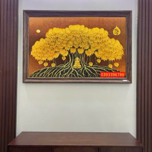 TRANH LÁ BỒ ĐỀ - TRANH SƠN DẦU LÁ BỒ ĐỀ