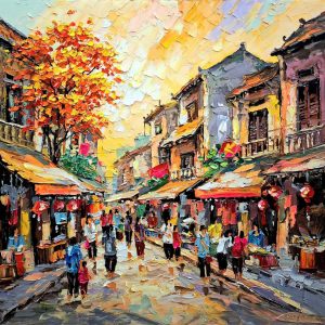 Alternative view of TRANH SƠN DẦU PHỐ CỔ HÀ NỘI 03