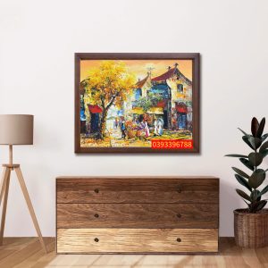 TRANH SƠN DẦU PHỐ CỔ HÀ NỘI 08