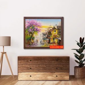 TRANH SƠN DẦU PHỐ CỔ HÀ NỘI 09