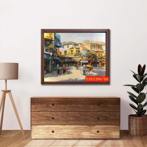 TRANH SƠN DẦU PHỐ CỔ HÀ NỘI 11