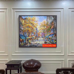 TRANH SƠN DẦU PHỐ CỔ HÀ NỘI 05